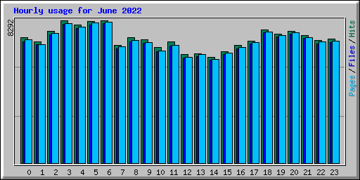 Hourly usage for June 2022